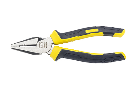 Great Wall Industrial-Grade German-Style Bi-Color Handle Combination Pliers，Labor-Saving