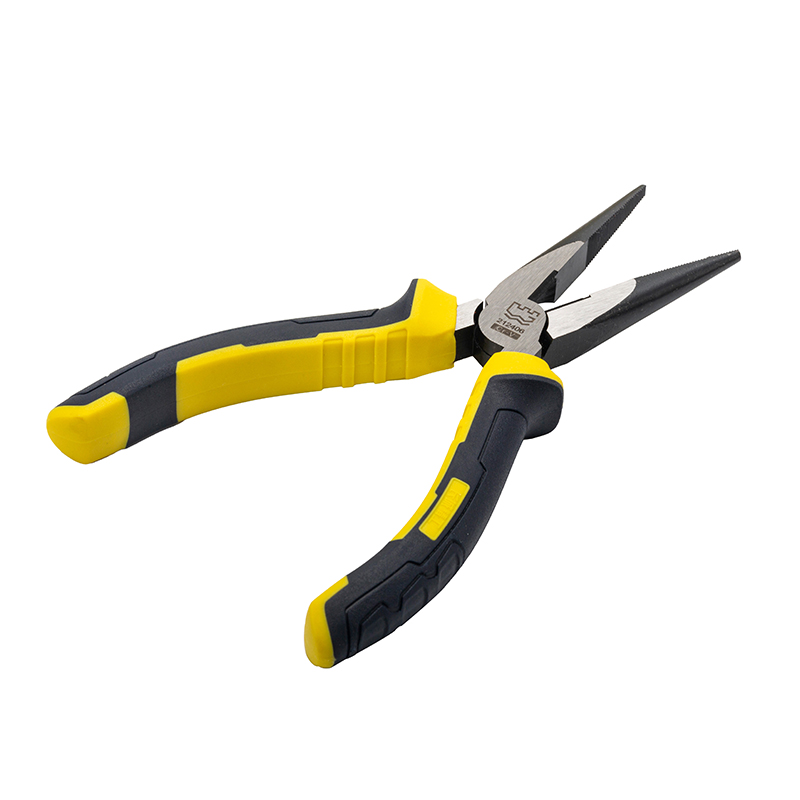 Great Wall Industrial-Grade German-Style Bi-Color Handle Long Nose Pliers，Labor-Saving