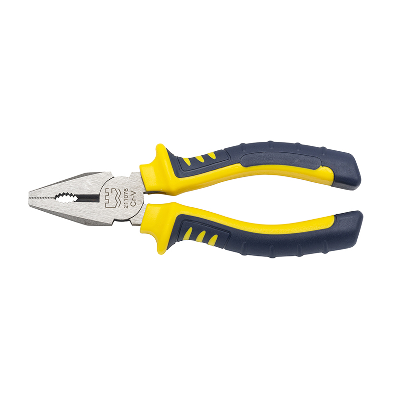 Great Wall Cr-V European-Style Bi-Color Handle Polished Combination Pliers