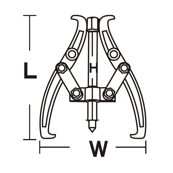 Great Wall Two-Jaw Gear Puller (Forged)