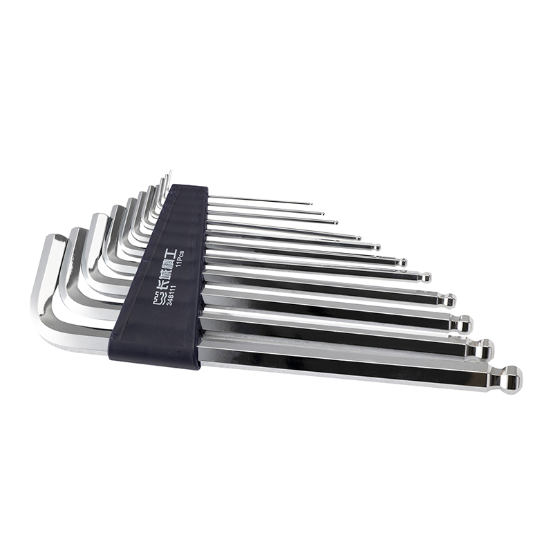 Great Wall 11pcs Chrome-Plated Ball End Extra Long Hex Key Set